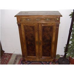 wonderful French antique linen cabinet (top needs minor touch up) SSR
