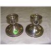 Image 1 : 2 piece sterling candlestick holder