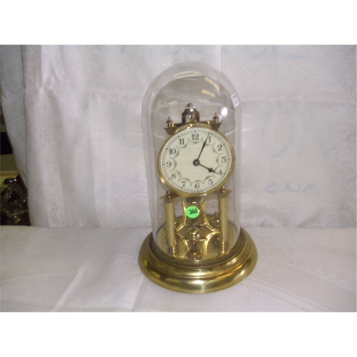 glass dome mantle clock