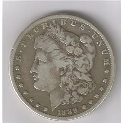 VERY RARE 1889-CC VF++ MORGAN SILVER DOLLAR