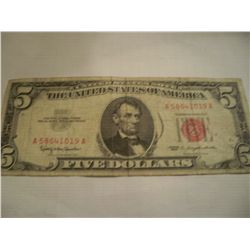 1963 $5 Red Seal Note
