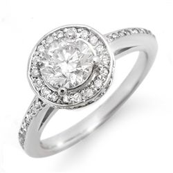 Natural 1.75 ctw Diamond Bridal Ring 14K White Gold