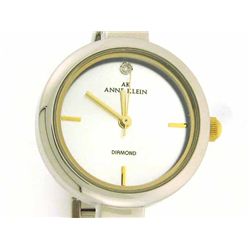 AK Anne Klein Diamond Collection Brushed Silver Dial Women's watch #10/8275TTDI