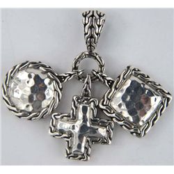 John Hardy Silver Charm Pendant