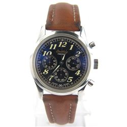 Breitling Navitimer Premier Stainless Steel Leather Strap Watch