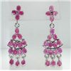 Image 1 : Silver Ruby Earrings
