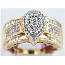 14K Yellow Gold Diamond Ring