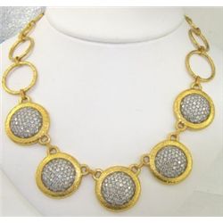 Gurhan 24K Yellow Gold Diamond Necklace