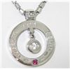 Image 2 : Roberto Coin 18K Gold Diamond & Ruby Necklace