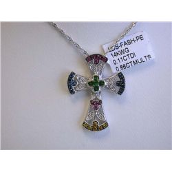 E.F.J. 14k Ladies' Fashion Pendant