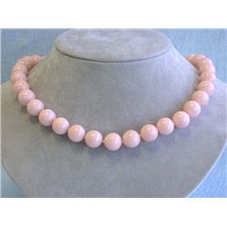 Shell Pearl Necklace with 14k Yellow Gold Clasp