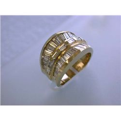 14k Gold Ring with Diamonds