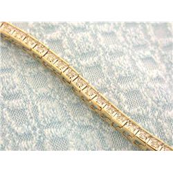 14k Gold Bracelet with Diamonds