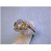 Image 3 : 14k Gold Ring with Diamonds and Sapphire