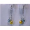 Image 1 : Dangling Pearl and Silver Earrings