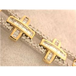 14k Gold Bracelet with Diamonds