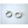 Image 2 : Sterling Silver HOOP Earrings made in ITALY