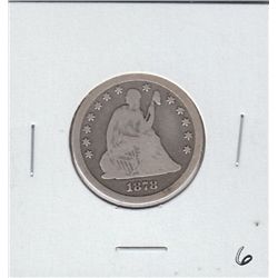 1878 CC CARSON CITY SEATED QUARTER