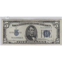 $5 SILVER CERTIFICATE 1934 D