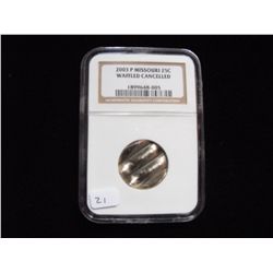 2003 MISSOURI WAFFLED QUARTER NGC