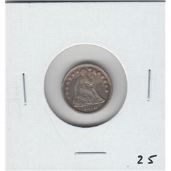 1858 HALF DIME SEATED