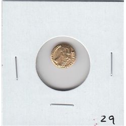 MEXICO GOLD WEDDING TOKEN 1865