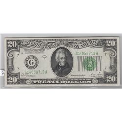 $20 REDEEMABLE IN GOLD 1928 FRN HIGH GRADE
