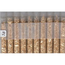 10 GLASS VIALS OF GOLD FLAKE