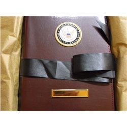 BEAUTIFUL BOUND BOOK WITH $1 & $2 UNCUT SHEETS 2003