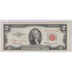 $2 1953 C RED SEAL HIGH GRADE