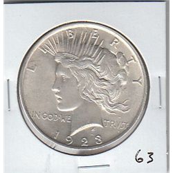 FLASHY 1923 PEACE SILVER DOLLAR