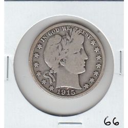 1915 S BARBER HALF DOLLAR
