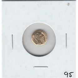 MEXICO GOLD WEDDING TOKEN 1865