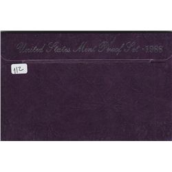 US MINT PROOF SET 1988