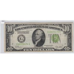 $10 REDEEMABLE IN GOLD 1928 FRN