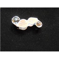 DUAL BUTTERLY COIN MAGNIFYING GLASS 10 AND 20 POWER