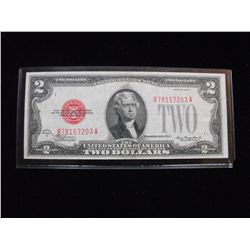 $2 RED SEAL CURRENCY OLD 1928 C SERIES