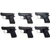 Image 1 : Lot of Six (6) Beretta Model 950 Jetfire .25ACP Consecutively Numbered Semi-Automatic Pistols.... (T