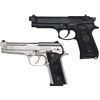 Image 1 : Lot of Two (2) Beretta Models 92 Steel I & 92F Semi-Automatic Pistols.... (Total: 1 )