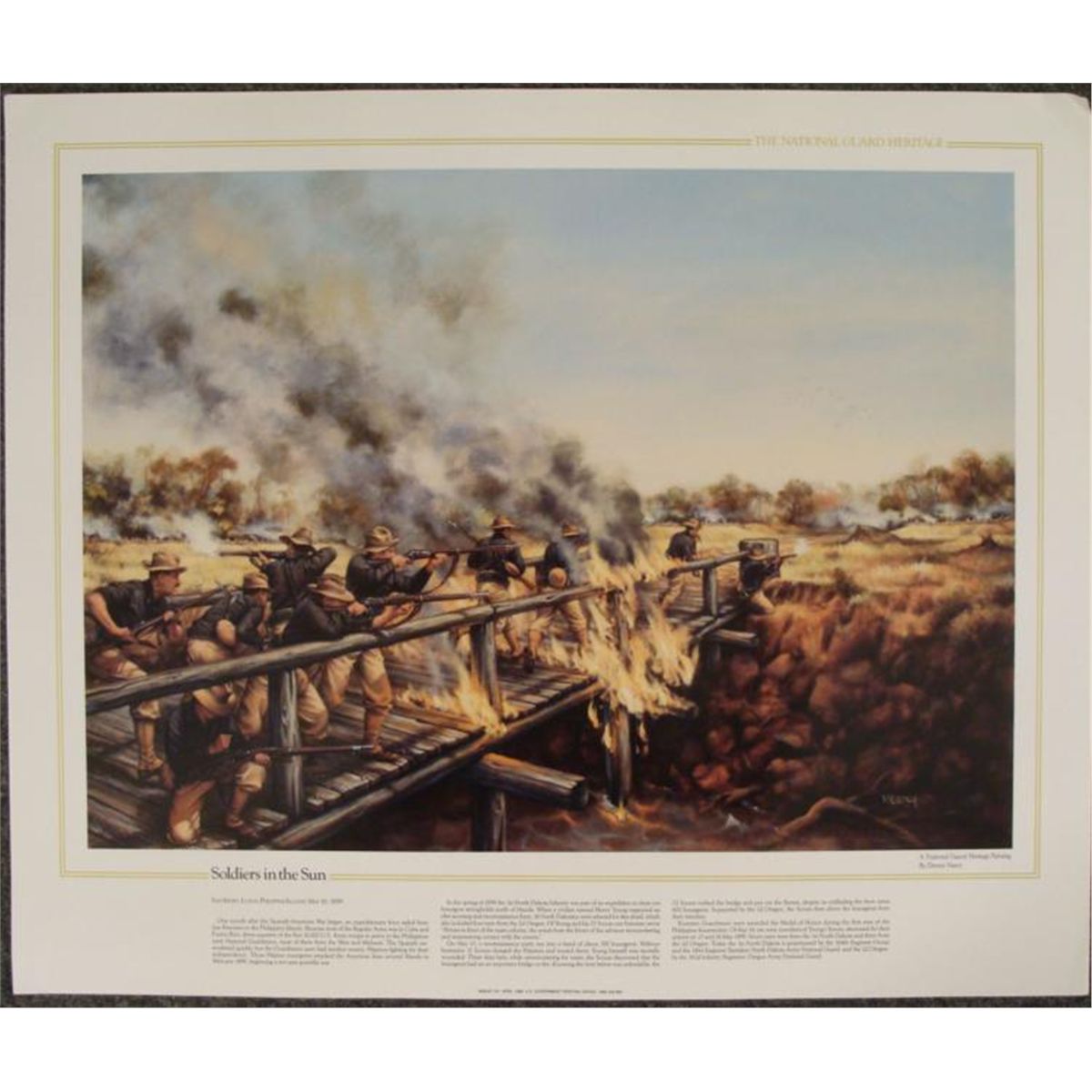 10 National Guard Heritage US Military Art Prints Lot