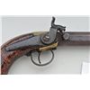 Image 2 : American percussion single shot pistol, circa  approx. 1850’s to 60’s, lock marked Warren  Albany, w