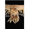 Image 3 : Native Indian made fancy belt with three bags  decorated with game toes and fringe. The  belt measur