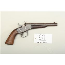 Remington model 1870 Rolling Block pistol,  .50 caliber centerfire, 7” barrel, showing  browned fini