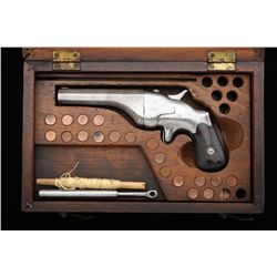 Hammond Bulldog, .44 Henry Rimfire caliber,  single-shot pistol, rare line-throwing  variation, grey