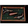 Image 2 : Pair of Henry Deringer single shot percussion  pistols in their original to the period case  with pl