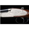 Image 2 : Spanish 410ga double-barrel sidelock shotgun,  nicely engraved bright finished frame,  English style