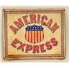 Image 3 : Lot of three American Express Company  collectibles. One printed on cardboard sign  approx. 12”h by 