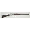 Image 1 : Winchester model 1873 First Model with raised  thumbprint dustcover. 24” round barrel, full  magazin