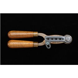 US Military mold by Frankford Arsenal, 1893  dated, .45 caliber round balls, four  cavities, brass b