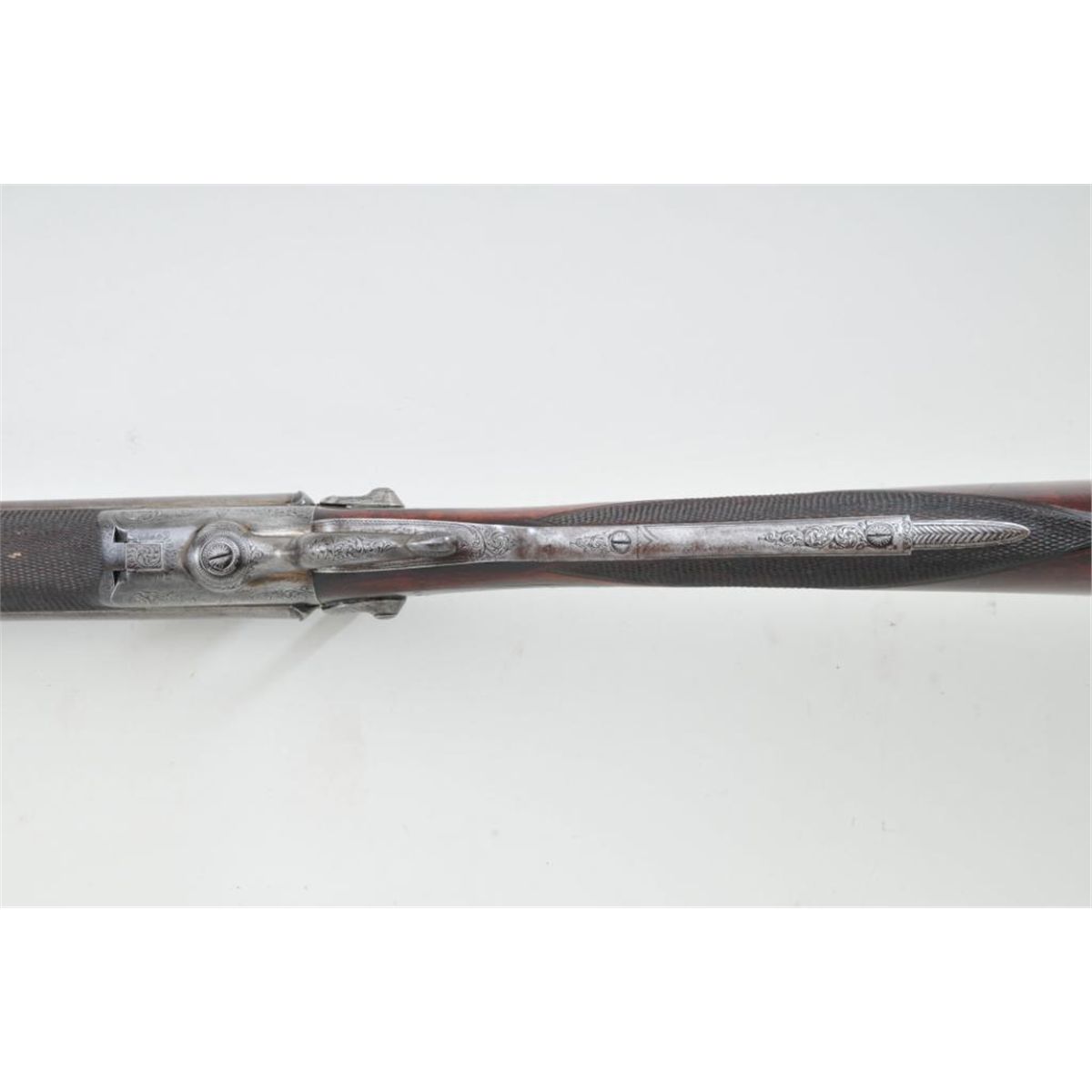 Interesting double-barrel pinfire rifle in .577 caliber marked “Jackson ...